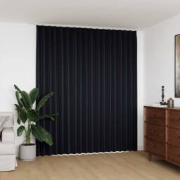 Berkfield Home Blackout Curtain with Hooks Black 290x245 cm - thumbnail 1