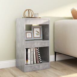 Berkfield Home Book Cabinet/Room Divider Concrete Grey 40x30x72 cm - Size: 40 x 30 x 72 cm - thumbnail 1