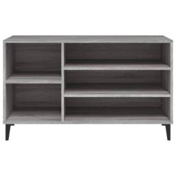 Berkfield Home Shoe Cabinet Grey Sonoma 102x36x60 cm Engineered Wood - Size: 102 x 36 x 60 cm - thumbnail 5