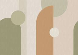Superfresco Easy Curve & Arch Geo Green RustPrint To Order 3m x 2.8m Mural - thumbnail 2