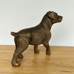 Animal Crackers Jack Russell Terrier Dog Figurine, Leonardo Reflections Bronzed, Gift Boxed in Bronze - thumbnail 6