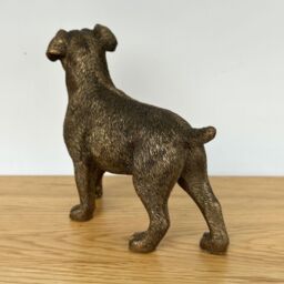 Animal Crackers Jack Russell Terrier Dog Figurine, Leonardo Reflections Bronzed, Gift Boxed in Bronze - thumbnail 5