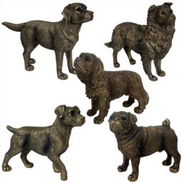 Animal Crackers Jack Russell Terrier Dog Figurine, Leonardo Reflections Bronzed, Gift Boxed in Bronze - thumbnail 8