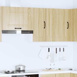 Berkfield Home Kitchen Wall Cabinet Kalmar Sonoma Oak Engineered Wood in Brown - thumbnail 3