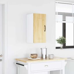 Berkfield Home Kitchen Wall Cabinet Kalmar Sonoma Oak Engineered Wood in Brown - thumbnail 1