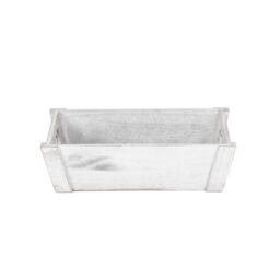 Red Hamper Vintage Heart Cut Handle Wooden Tray in Grey - Size: Small - thumbnail 2