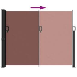 Berkfield Home Retractable Side Awning Brown 160x300 cm - thumbnail 5