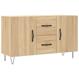 Berkfield Home Sideboard Sonoma Oak 100x36x60 cm Engineered Wood in Brown - Size: 100 x 36 x 60 cm - thumbnail 2
