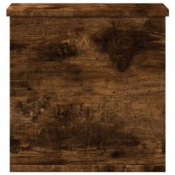 Berkfield Home Storage Box Smoked Oak 30x35x35 cm Engineered Wood in Brown - Size: 30 x 35 x 35 cm - thumbnail 5
