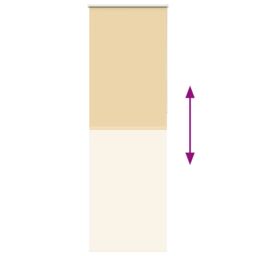 Berkfield Home Roller Blind Blackout Beige 80x210 cm Fabric Width 75.7 cm Polyester - thumbnail 5