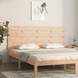 Berkfield Home Headboard 120x3x80 cm Solid Wood Pine in Light Tan - Size: 120 x 3 x 80 cm - thumbnail 2
