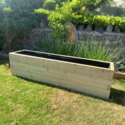 Buttercup Farm Suffolk Planter - Wood - L90 x W30 x H30 cm in Brown - thumbnail 5