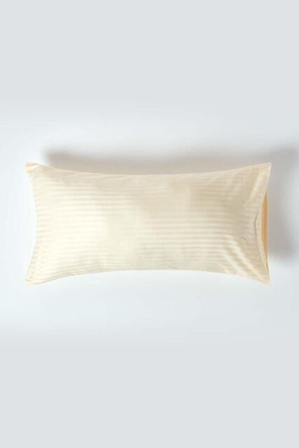 Homescapes Egyptian Cotton Ultrasoft Housewife Pillowcase 330 TC, King Size in Bright Yellow - image 1