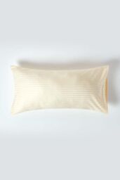 Homescapes Egyptian Cotton Ultrasoft Housewife Pillowcase 330 TC, King Size in Bright Yellow - thumbnail 1