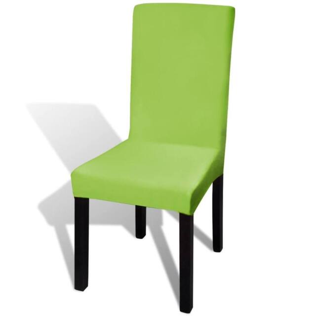 Berkfield Home Straight Stretchable Chair Cover 4 pcs Green - image 1