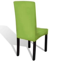 Berkfield Home Straight Stretchable Chair Cover 4 pcs Green - thumbnail 4