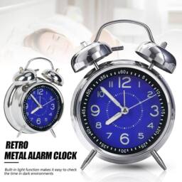 SPETLEK Extra Loud Alarm Clock Twin Bell Battery in Blue - Size: 0.6m2 - thumbnail 5