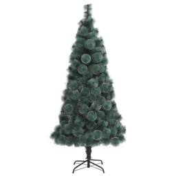 Berkfield Home Elegant Artificial Pre-lit Christmas Tree with Ball Set Green 240 cm - thumbnail 5