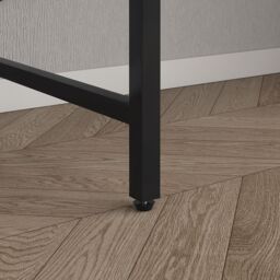 MCC Direct Computer Desk with 2 adjustable shelves 100cm Chicago in Grey - thumbnail 6