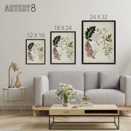 "Artery8 New Zealand Ligosticum Latifolium Flowers Featon Framed Canvas Art in Beige - Size: W12"" x H16""" - thumbnail 4