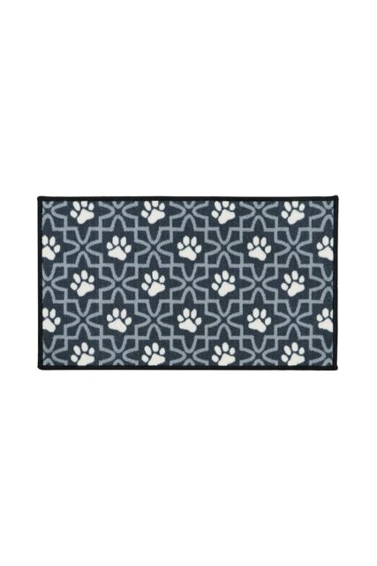 JVL Pet Mat Machine Washable 40 x 70 cm Lattice in Dark Navy - Size: 40 cm x 70 cm - image 1