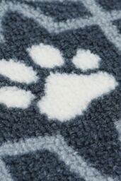 JVL Pet Mat Machine Washable 40 x 70 cm Lattice in Dark Navy - Size: 40 cm x 70 cm - thumbnail 3