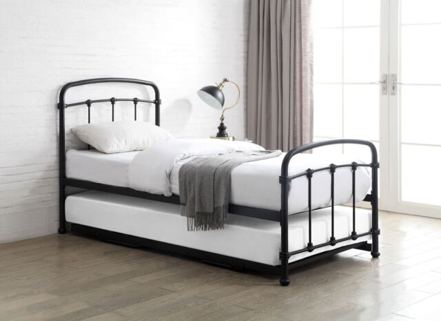 Flintshire Furniture Ltd Mostyn Single 3ft Guest Bed Metal Bed Frame in Black - image 1
