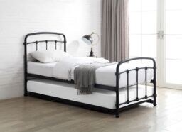 Flintshire Furniture Ltd Mostyn Single 3ft Guest Bed Metal Bed Frame in Black