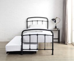 Flintshire Furniture Ltd Mostyn Single 3ft Guest Bed Metal Bed Frame in Black - thumbnail 3
