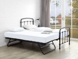 Flintshire Furniture Ltd Mostyn Single 3ft Guest Bed Metal Bed Frame in Black - thumbnail 2