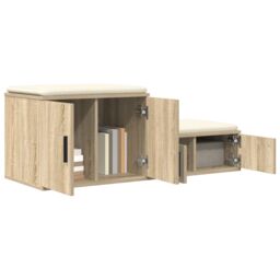 Berkfield Home Storage Cabinet Sonoma Oak 108x41x40 cm Made of Engineered Wood in Beige - Size: 108 x 41 x 40 cm - thumbnail 3