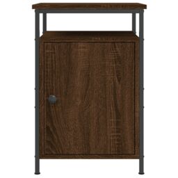 Berkfield Home Bedside Cabinet Brown Oak 40x42x60 cm Engineered Wood - Size: 40 x 42 x 60 cm - thumbnail 6