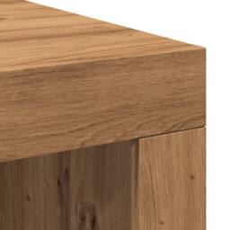 Berkfield Home Modern Coffee Table Artisan Oak 102x50x35 cm Engineered Wood in Brown - Size: 102 x 50 x 35 cm - thumbnail 7