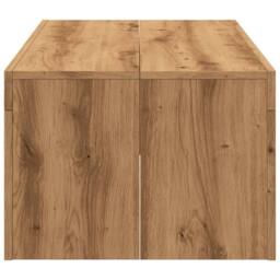 Berkfield Home Modern Coffee Table Artisan Oak 102x50x35 cm Engineered Wood in Brown - Size: 102 x 50 x 35 cm - thumbnail 5
