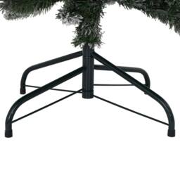 Berkfield Home Artificial Christmas Tree with Flocked Snow 150 cm PVC&PE in White - thumbnail 7