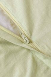 Homescapes Diamond Cotton Tufted Duvet Cover Set in Green - Size: Single - thumbnail 6