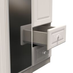 Ready Assembled 2 U Stratford Triple Mirror + Drawer Wardrobe (Ready Assembled) in Taupe - thumbnail 7