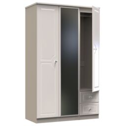Ready Assembled 2 U Stratford Triple Mirror + Drawer Wardrobe (Ready Assembled) in Taupe - thumbnail 6