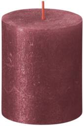 KDMD Red Bolsius Rustic Shimmer Metallic Candle 80 x 68mm - thumbnail 1