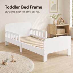 STILVORA Children's Bed with Side Rails White - Size: Small Single - thumbnail 3