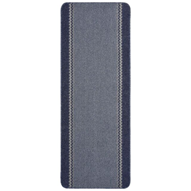 THE RUGS Washable Designer Rugs & Mats Lined Bordered Design in Blue - 116Blu - Size: 67 cm x 100 cm - image 1