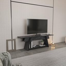 Decorotika Lanca TV Stand TV Unit for TVs up to 47 inch in Black - thumbnail 2