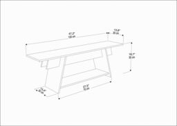 Decorotika Lanca TV Stand TV Unit for TVs up to 47 inch in Black - thumbnail 6