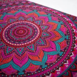 KDMD Double Cotton Bedspread & Wall Hanging - Classic Mandala in Purple - thumbnail 2