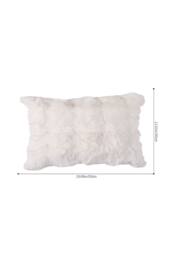 Living and Home Plush Throw Pillow Cover Pillowcase in Ivory - thumbnail 8