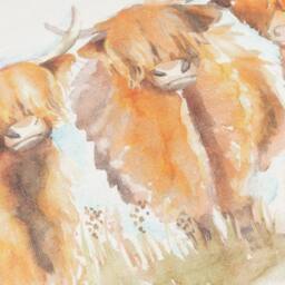 Voyage Maison Highland Cattle Reversible Outdoor Cushion - Size: 30 cm x 50 cm - thumbnail 4