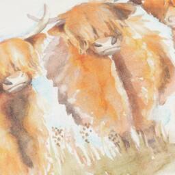 Voyage Maison Highland Cattle Reversible Outdoor Cushion - Size: 30 cm x 50 cm - thumbnail 5