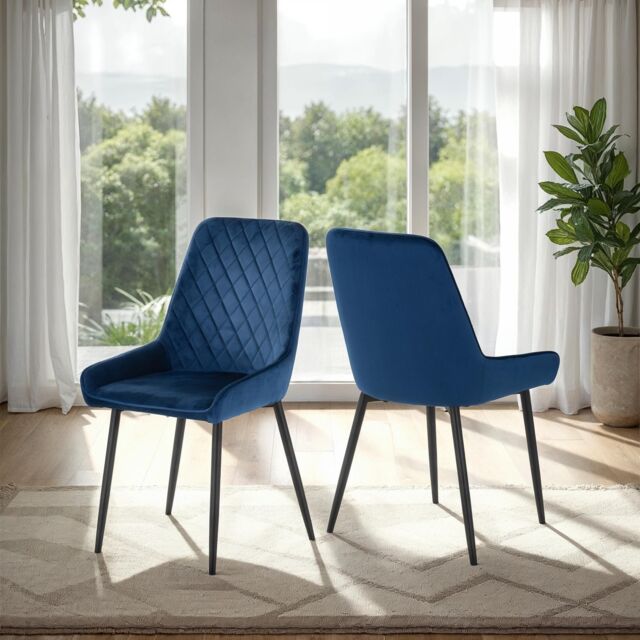 Seconique Avery Chair ( Pair ) in Blue - image 1