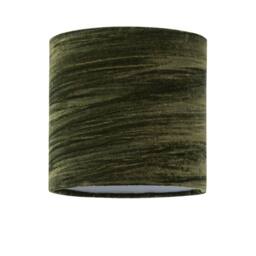 First Choice Lighting Set of 2 Buck - Clear Glass Table Lamps with Dark Green Velvet Shade - thumbnail 7