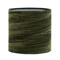First Choice Lighting Set of 2 Buck - Clear Glass Table Lamps with Dark Green Velvet Shade - thumbnail 6